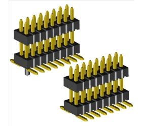 1.27mm Pin Header Double Rows Double Insulator SMD Type with Peg